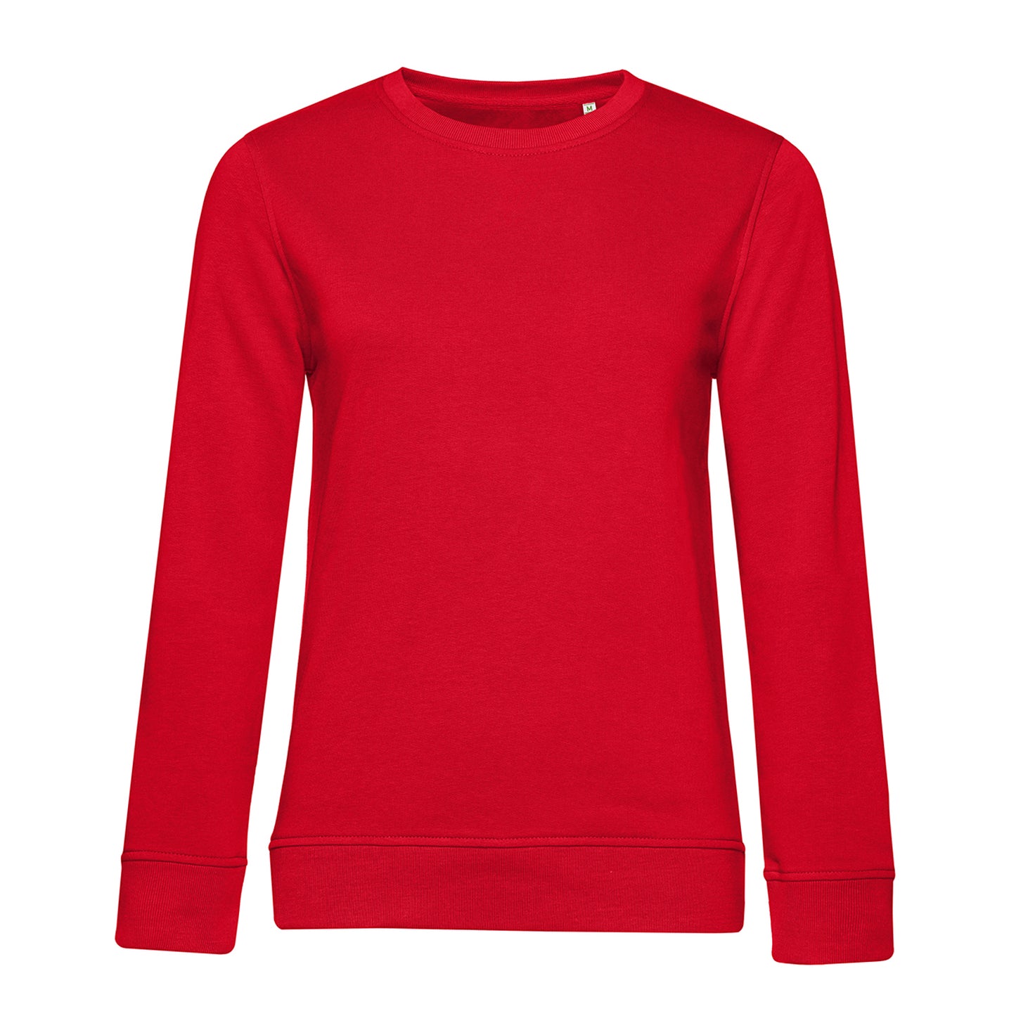Red - Front - B&C Womens-Ladies Inspire Crew Neck Jumper