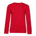 Red - Front - B&C Womens-Ladies Inspire Crew Neck Jumper