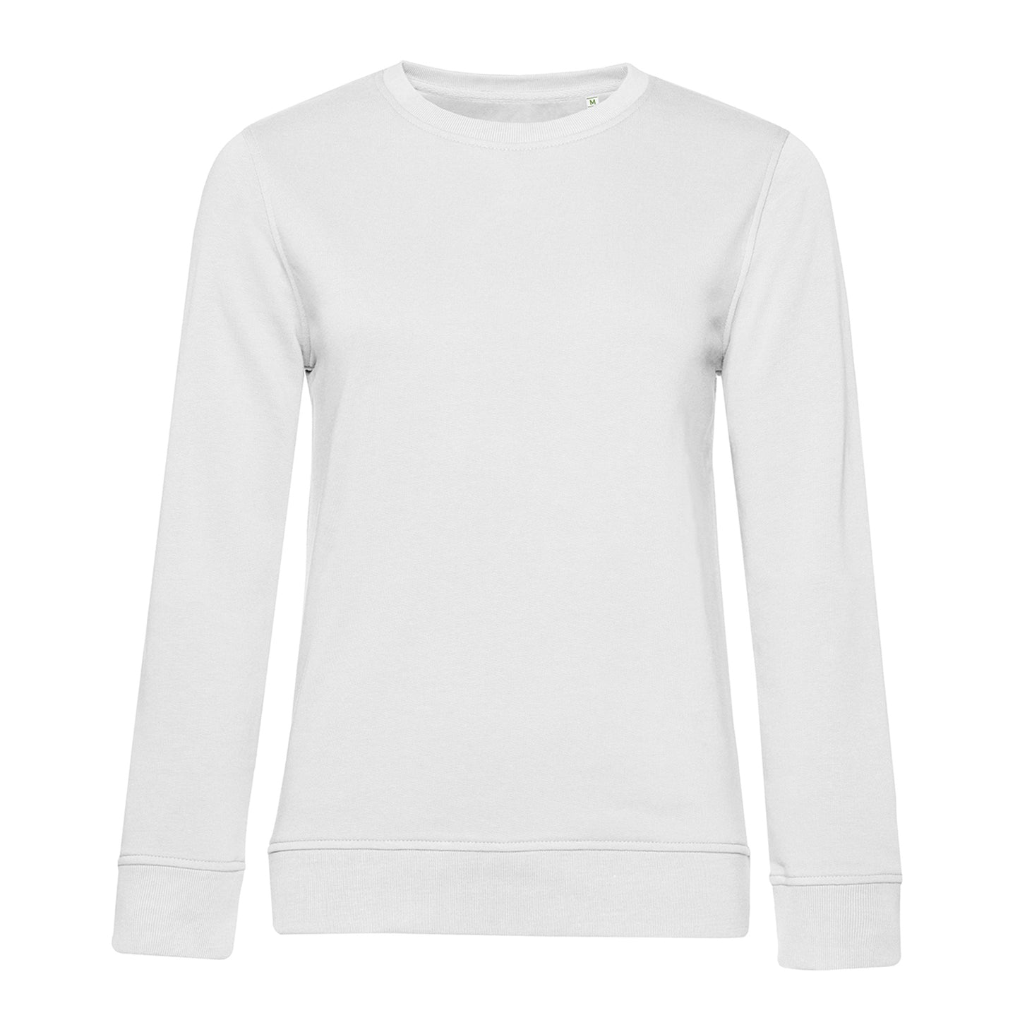 White - Front - B&C Womens-Ladies Inspire Crew Neck Jumper