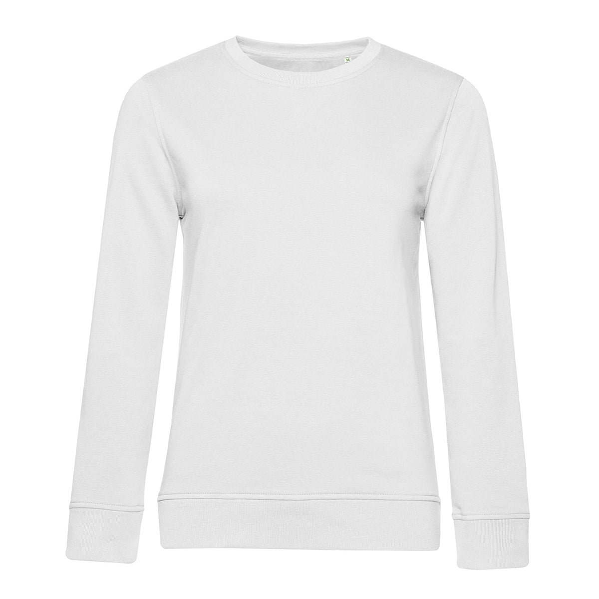 White - Front - B&C Womens-Ladies Inspire Crew Neck Jumper