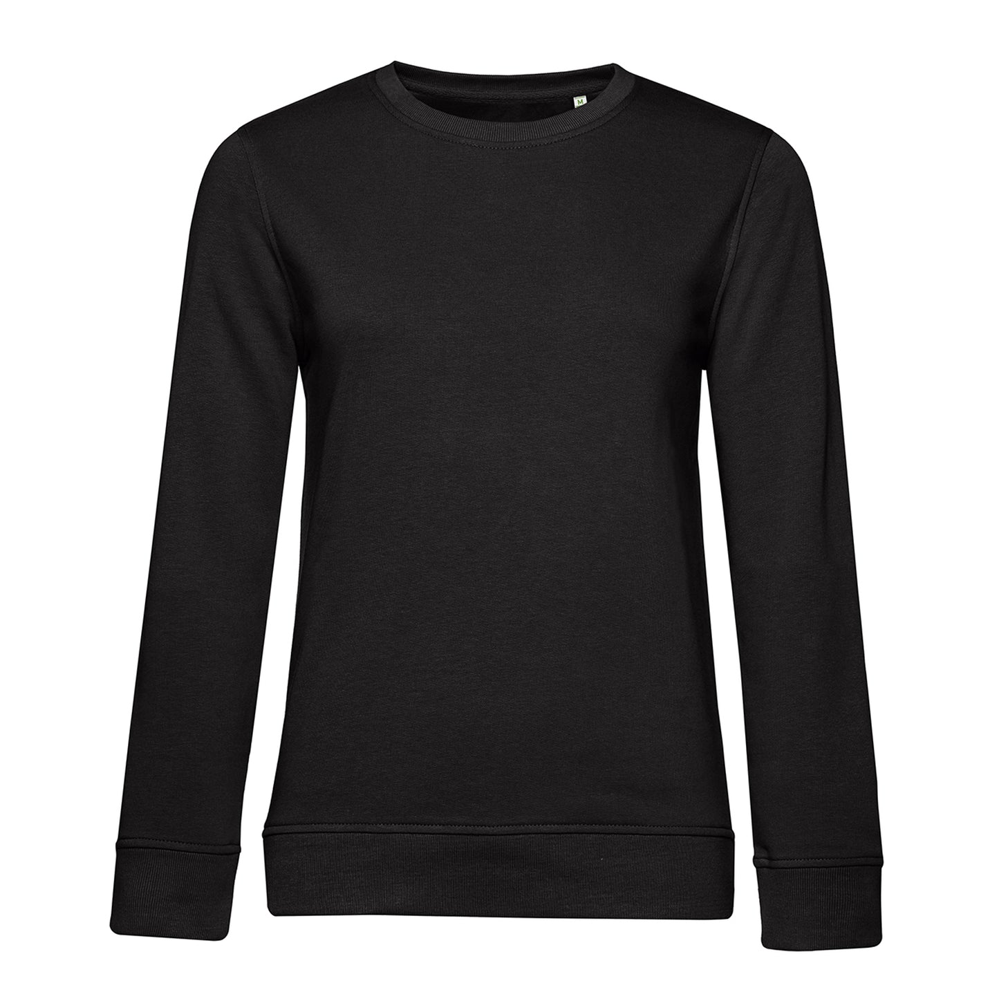 Black Pure - Front - B&C Womens-Ladies Inspire Crew Neck Jumper