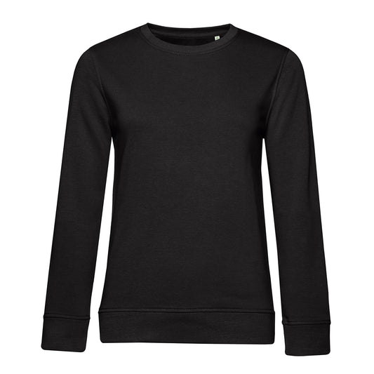 Black Pure - Front - B&C Womens-Ladies Inspire Crew Neck Jumper