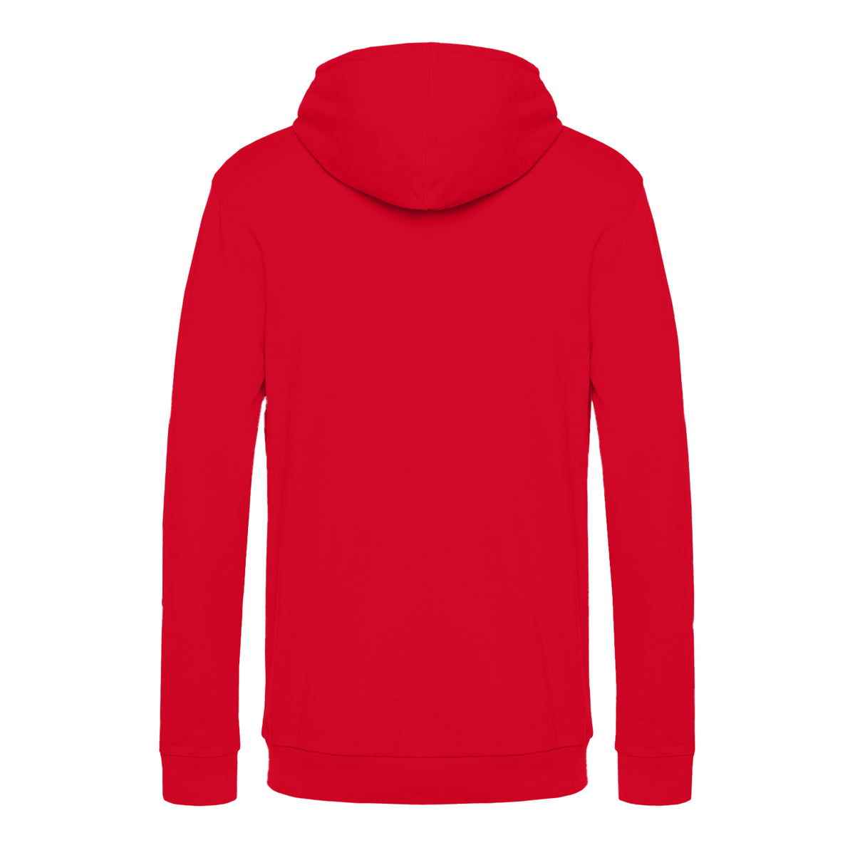Red - Back - B&C Mens # Hoodie