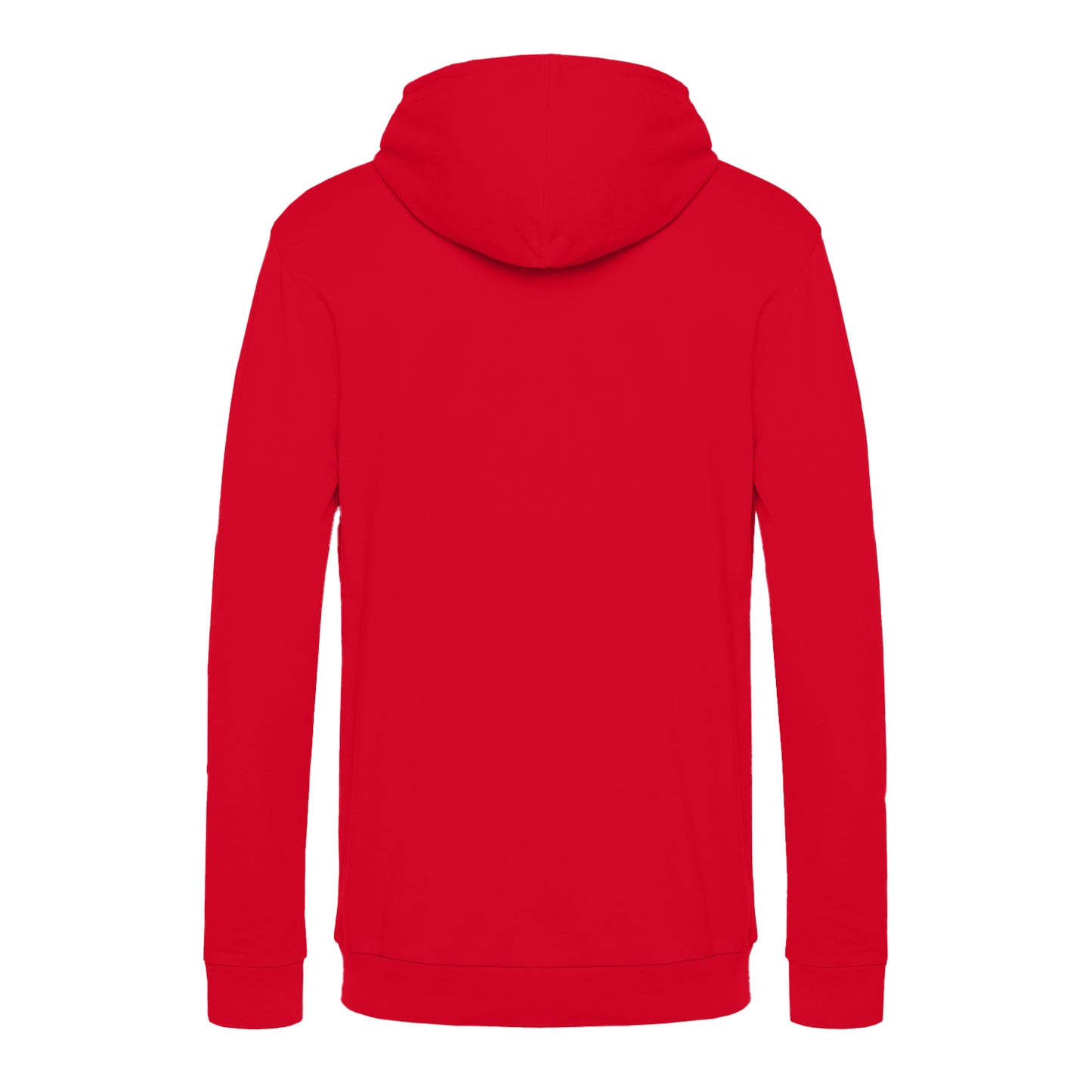 Red - Back - B&C Mens # Hoodie