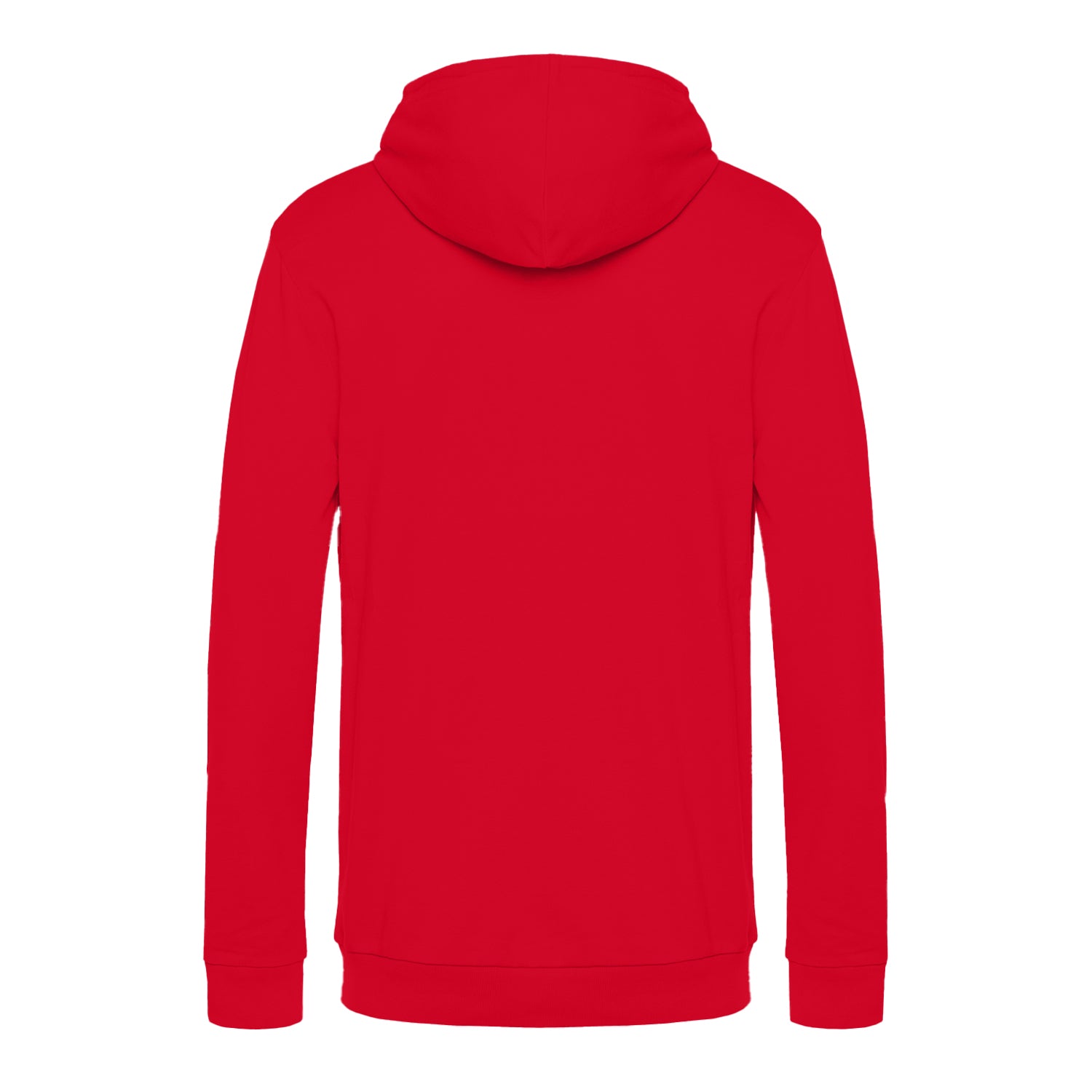 Red - Back - B&C Mens # Hoodie