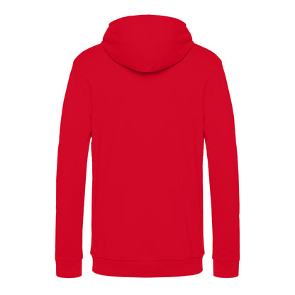 Red - Back - B&C Mens # Hoodie