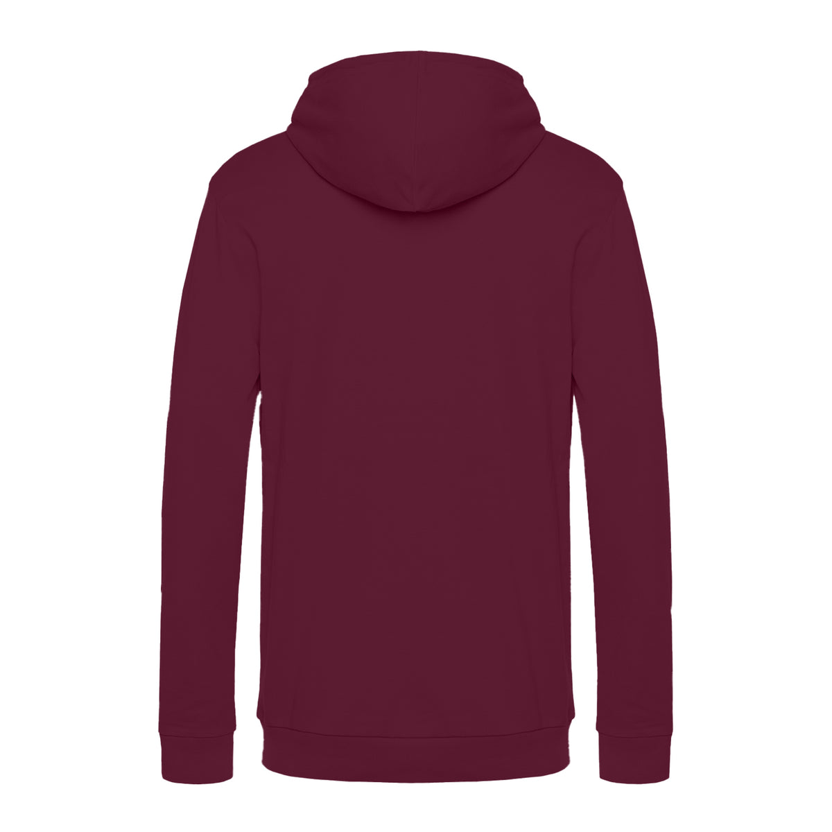 Wine - Back - B&C Mens # Hoodie