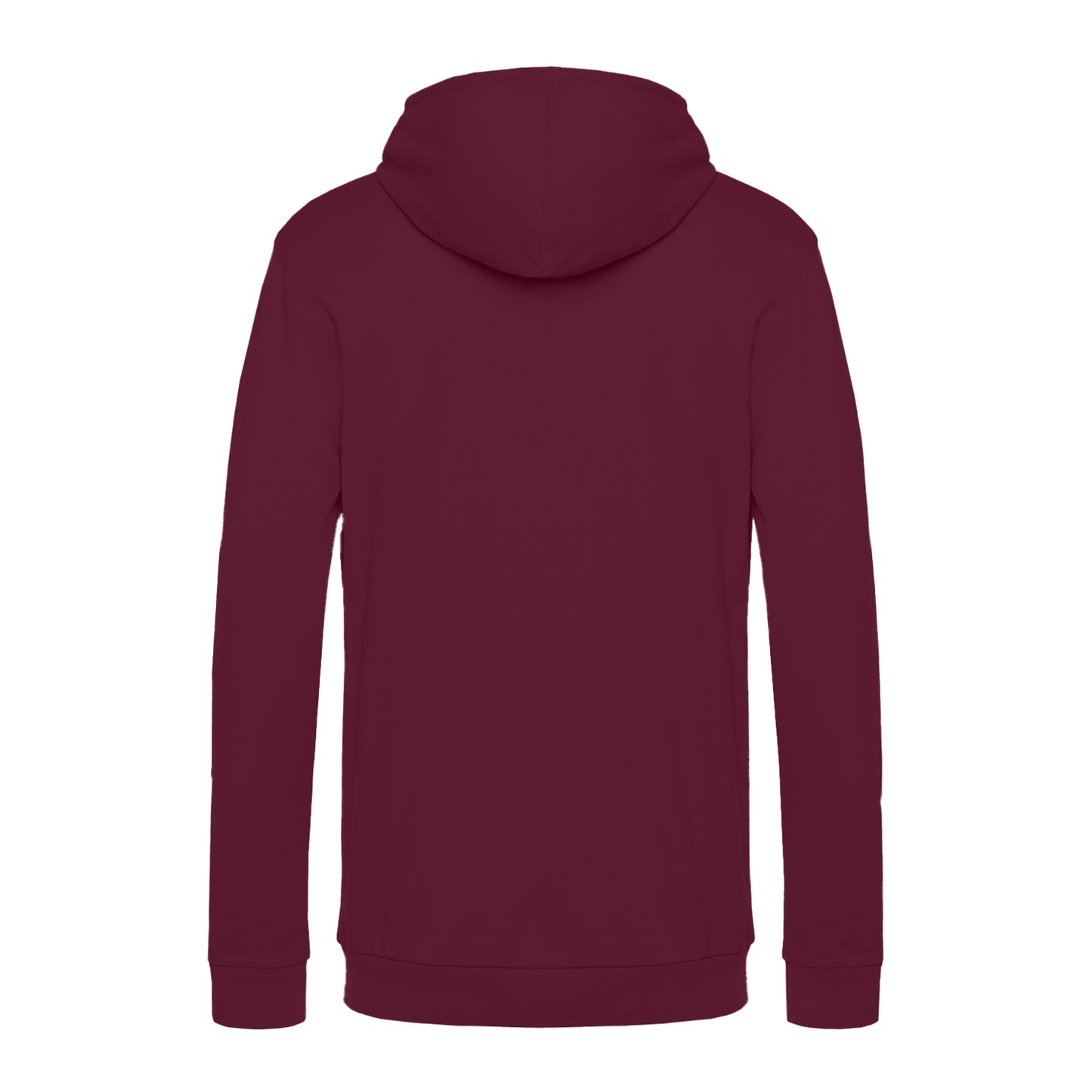 Wine - Back - B&C Mens # Hoodie