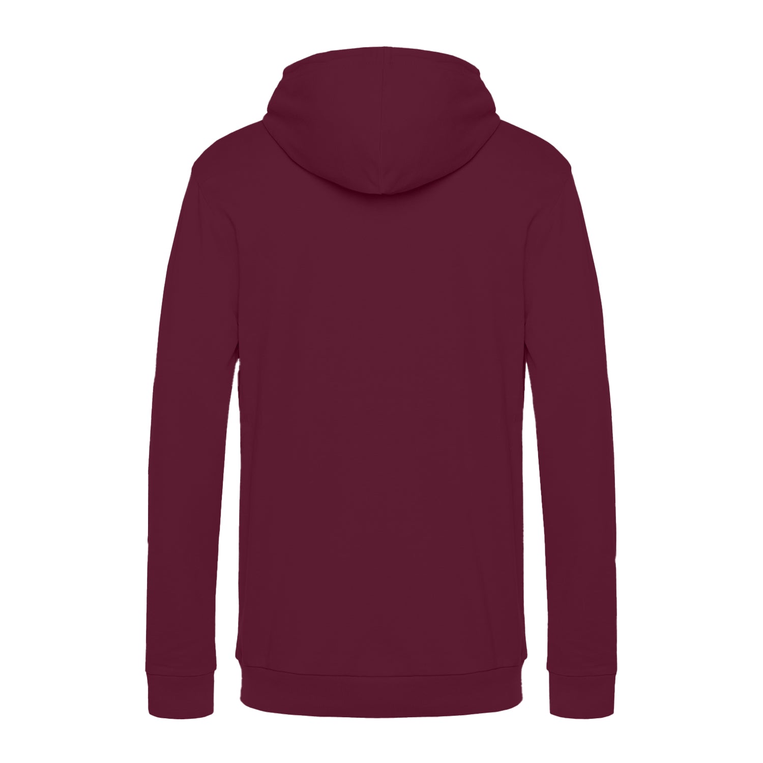 Wine - Back - B&C Mens # Hoodie