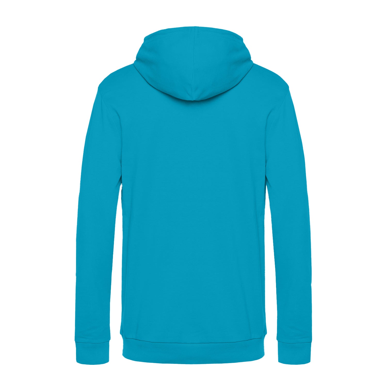 Hawaiian Blue - Back - B&C Mens # Hoodie