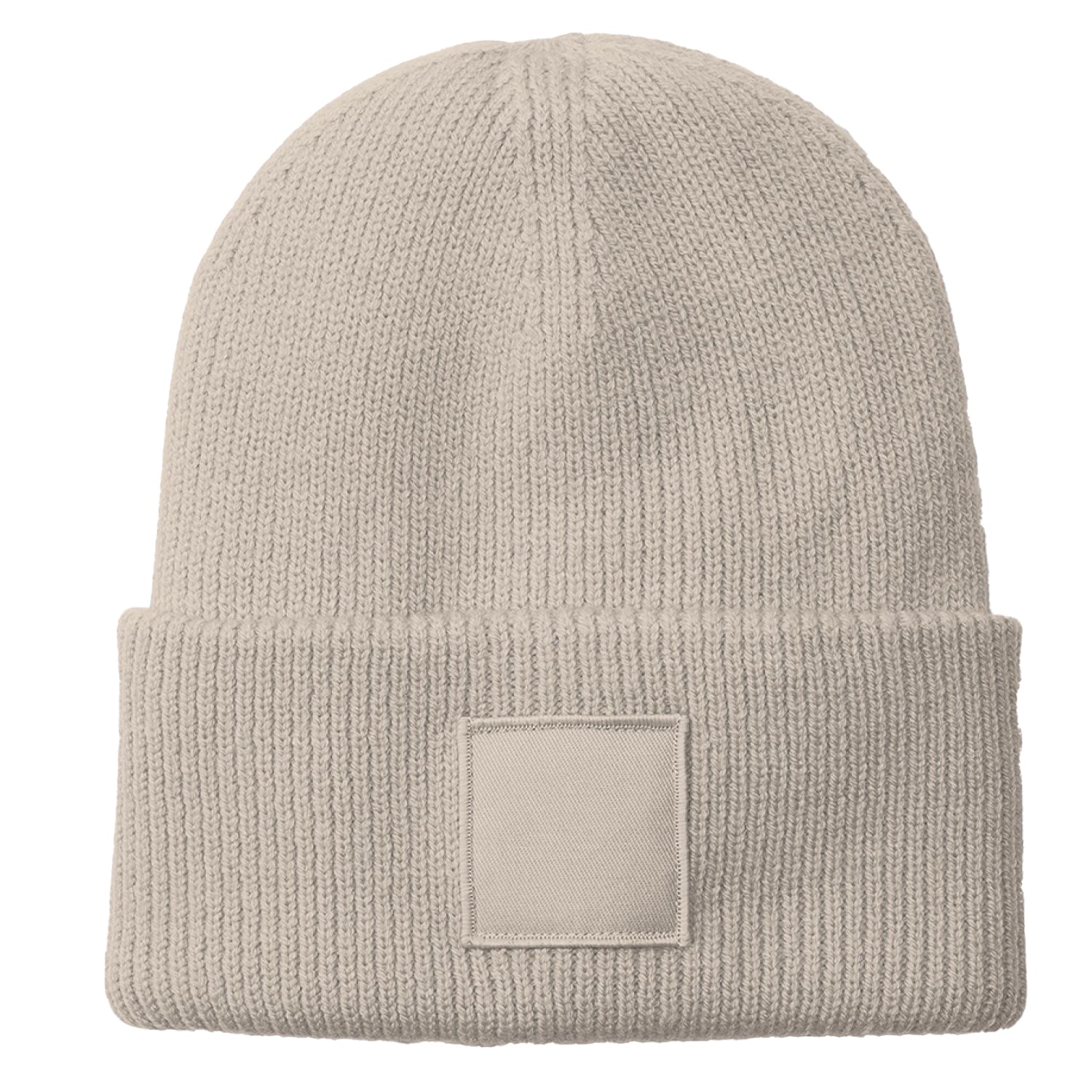 Natural Stone - Back - Beechfield Tonal Patch Beanie