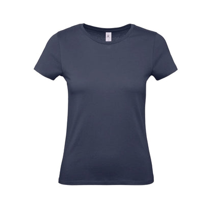 Navy - Front - B&C Womens-Ladies #Inspire E150 T-Shirt