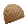 Biscuit - Front - Beechfield Childrens-Kids Organic Cotton Beanie