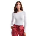 White - Back - Onna Womens-Ladies Unstoppable Fresh Underscrub Plain Base Layer Top