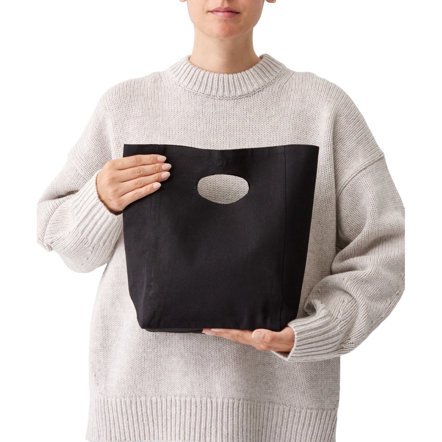 Black - Back - Nutshell Premium Recycled Lunch Bag