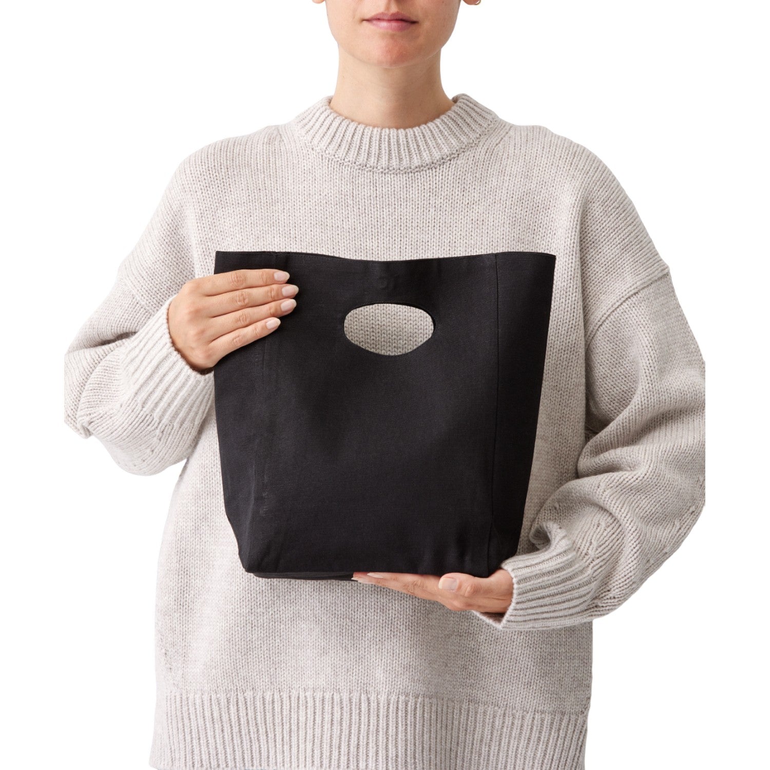 Black - Back - Nutshell Premium Recycled Lunch Bag