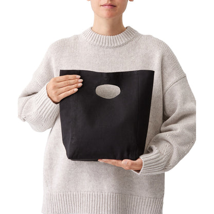 Black - Back - Nutshell Premium Recycled Lunch Bag