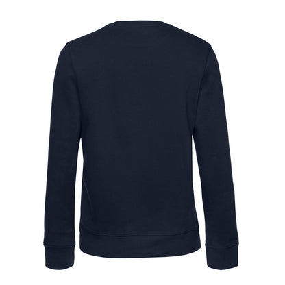 Navy - Back - B&C Womens-Ladies Queen Crew Neck Sweatshirt