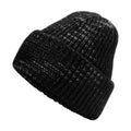 Midnight Haze - Back - Beechfield Chunky Knit Reverse Patch Beanie