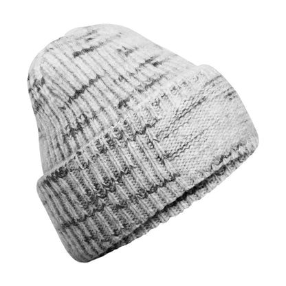Cloudy Haze - Front - Beechfield Chunky Knit Reverse Patch Beanie