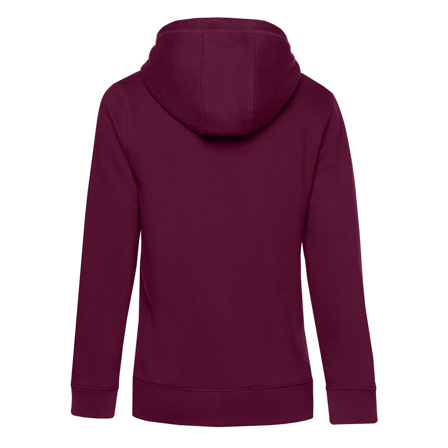 Dark Cherry - Back - B&C Womens-Ladies Queen Full Zip Hoodie