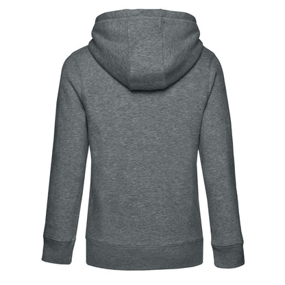 Mid Grey Heather - Back - B&C Womens-Ladies Queen Full Zip Hoodie