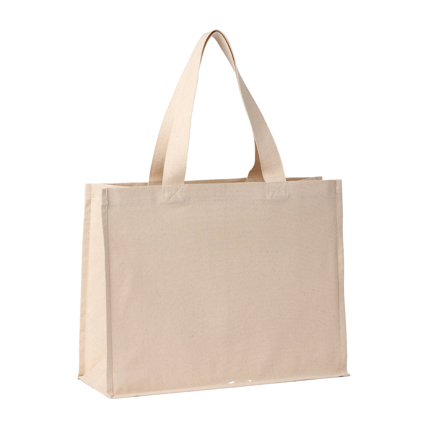 Natural - Front - Nutshell Premium Stand-Up Canvas Recycled Shopper Bag
