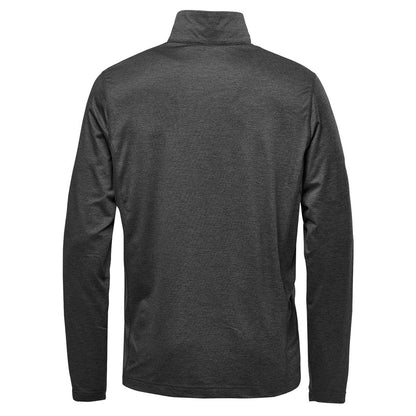 Heather Charcoal - Back - Stormtech Mens Milano Quarter Zip Jumper