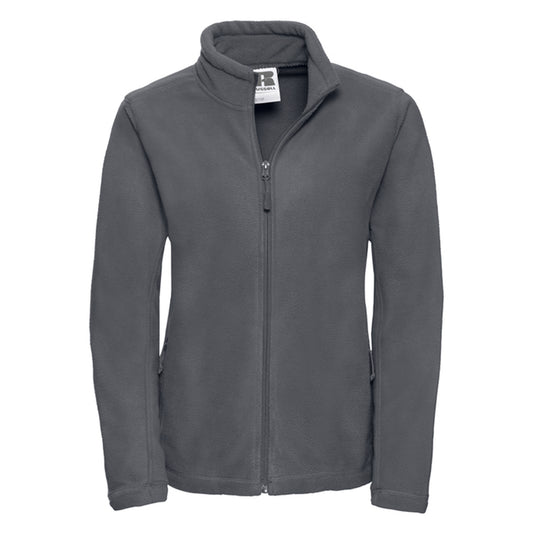 Convoy Grey - Front - Russell Womens-Ladies Full Zip Outdoor Fleece Jacket
