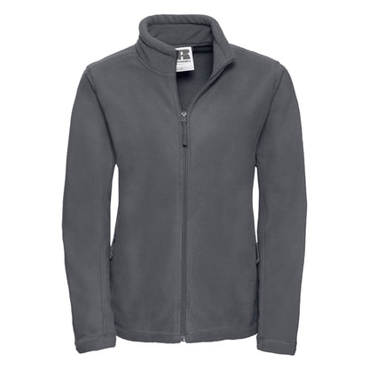 Convoy Grey - Front - Russell Womens-Ladies Full Zip Outdoor Fleece Jacket