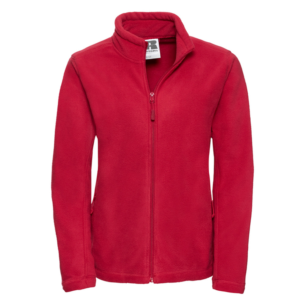 Classic Red - Front - Russell Womens-Ladies Full Zip Outdoor Fleece Jacket