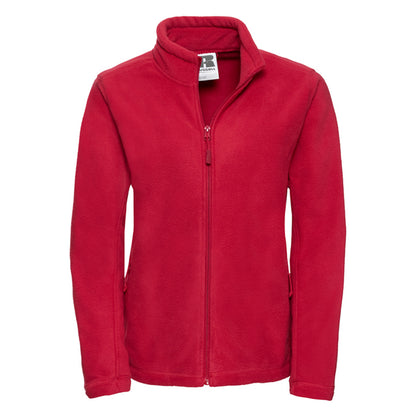 Classic Red - Front - Russell Womens-Ladies Full Zip Outdoor Fleece Jacket