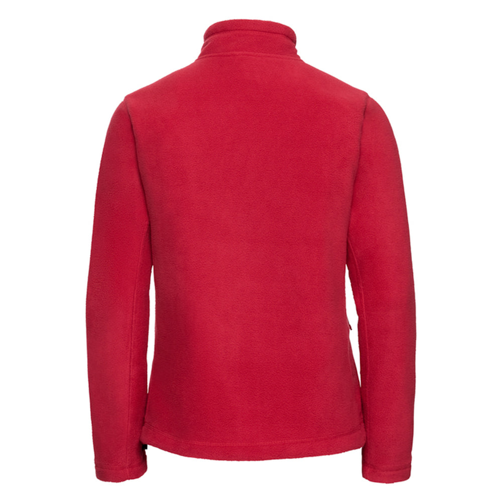 Classic Red - Back - Russell Womens-Ladies Full Zip Outdoor Fleece Jacket