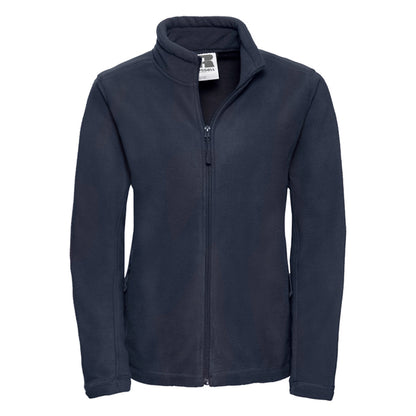 French Navy - Front - Russell Womens-Ladies Full Zip Outdoor Fleece Jacket