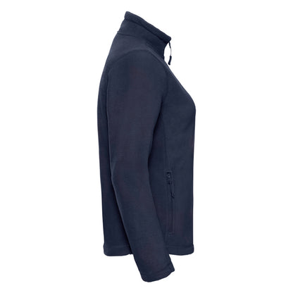 French Navy - Side - Russell Womens-Ladies Full Zip Outdoor Fleece Jacket
