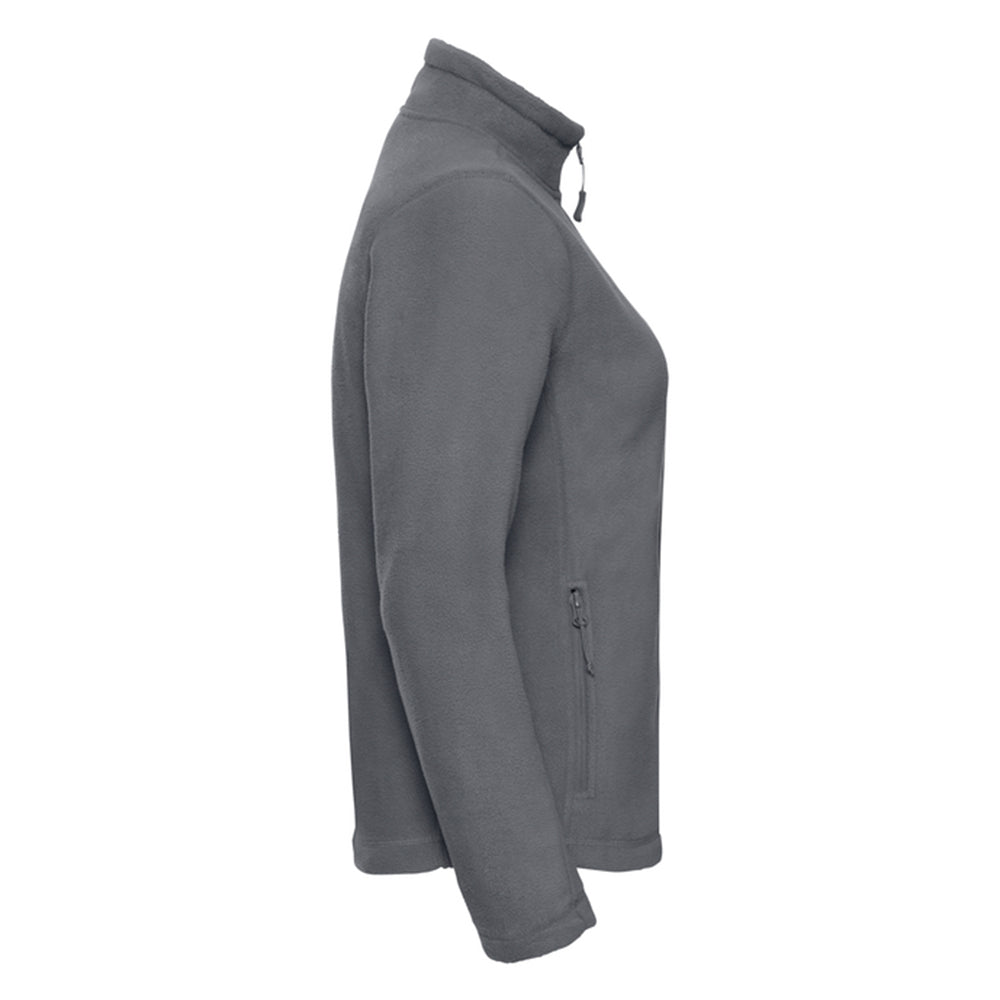 Convoy Grey - Side - Russell Womens-Ladies Full Zip Outdoor Fleece Jacket
