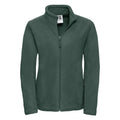 Bottle Green - Front - Russell Womens-Ladies Full Zip Outdoor Fleece Jacket