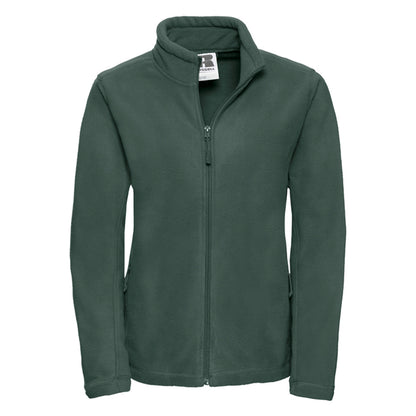 Bottle Green - Front - Russell Womens-Ladies Full Zip Outdoor Fleece Jacket
