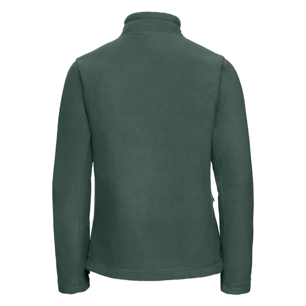 Bottle Green - Back - Russell Womens-Ladies Full Zip Outdoor Fleece Jacket