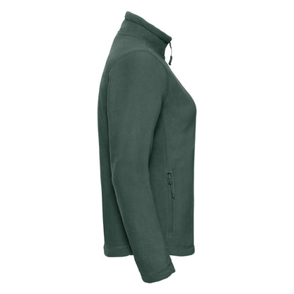 Bottle Green - Side - Russell Womens-Ladies Full Zip Outdoor Fleece Jacket