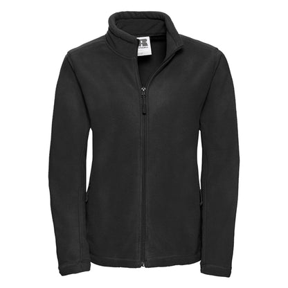 Black - Front - Russell Womens-Ladies Full Zip Outdoor Fleece Jacket