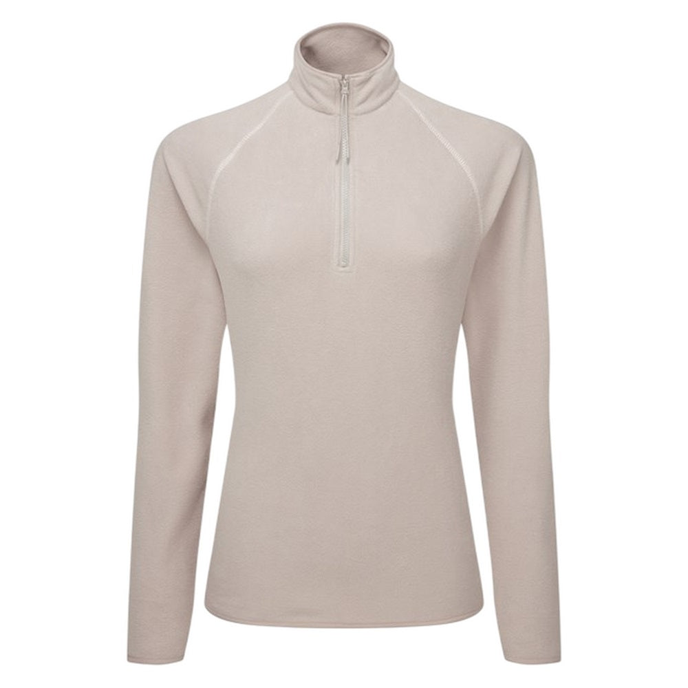 Stone - Front - TriDri Womens-Ladies Recycled Fitted Active Fleece Top
