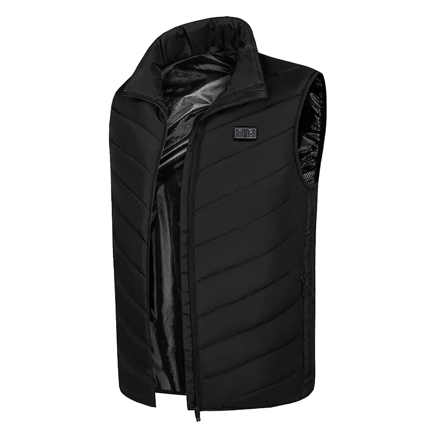 Black - Front - Ribbon Unisex Adult Eskimo Padded Gilet