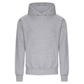 Grey - Front - Awdis Mens Signature Heather Heavyweight Full Zip Hoodie