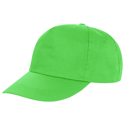 Lime - Front - Result Headwear Houston 5 Panel Cap
