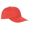 Red - Front - Result Headwear Houston 5 Panel Cap