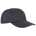 Black - Front - Result Headwear Houston 5 Panel Cap