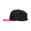 Black-Red - Side - Result Headwear Original Bronx Flat Snapback Cap