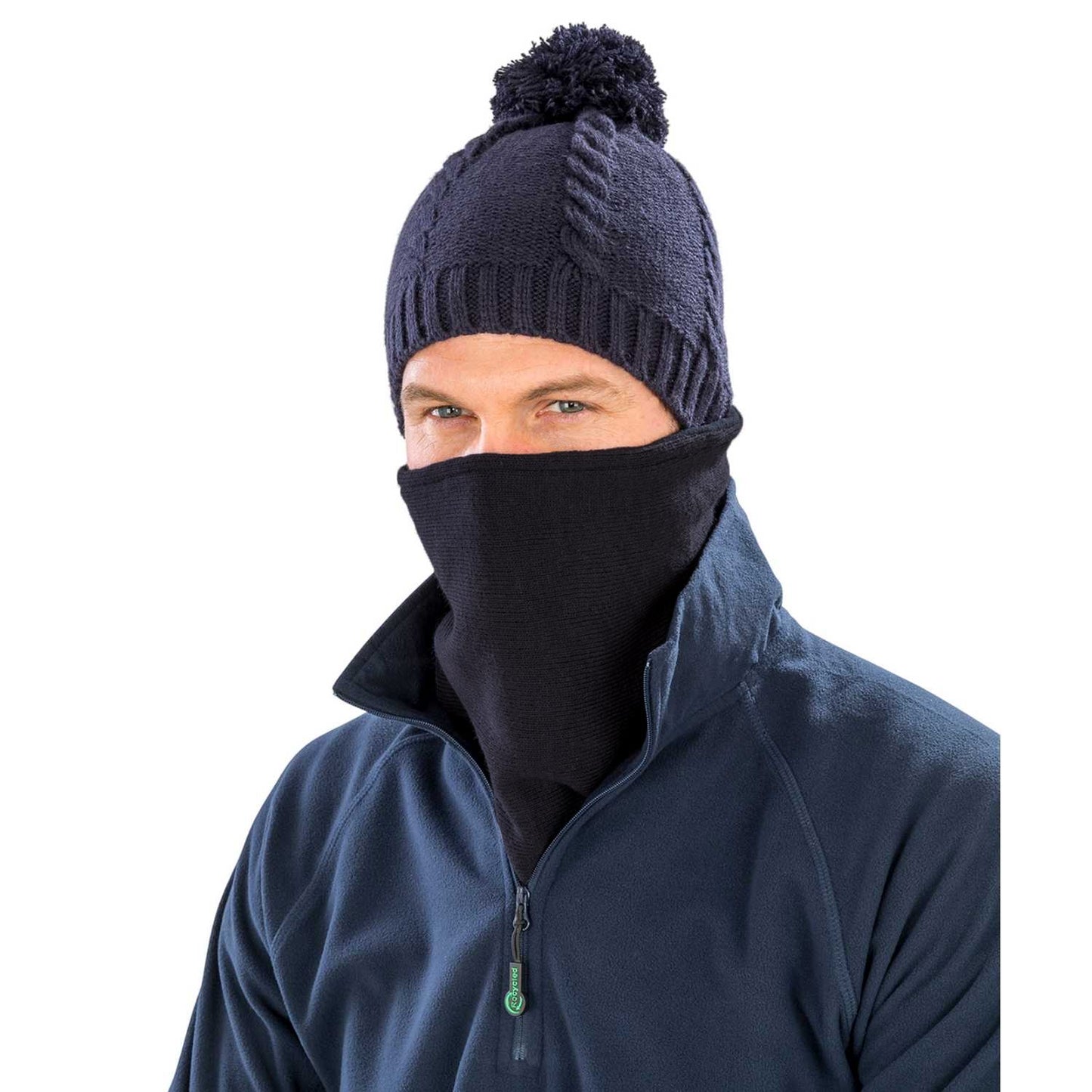 Black - Back - Result Winter Essentials Bandit Neck Warmer