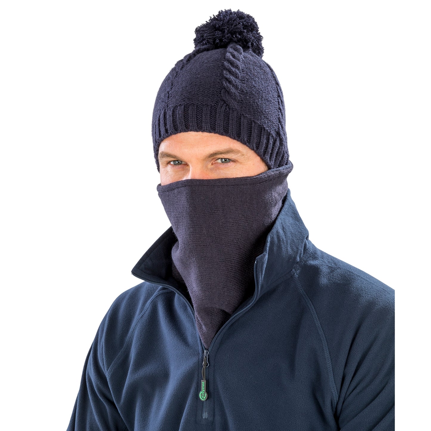 Navy - Back - Result Winter Essentials Bandit Neck Warmer